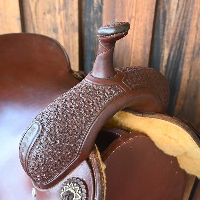16" USED JEFF SMITH BEAU GALYEAN CUTTING SADDLE