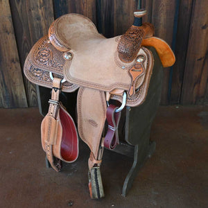 16" TESKEY'S ROPING SADDLE Saddles TESKEY'S SADDLERY LLC