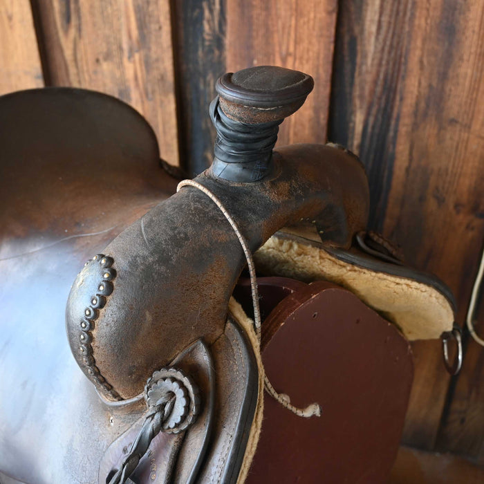 15" USED HAL EVANS RANCH SADDLE