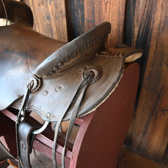 15" USED HAL EVANS RANCH SADDLE