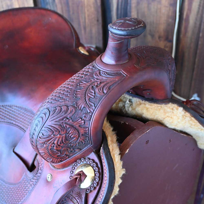 16.5" USED RYONS RANCH CUTTER SADDLE