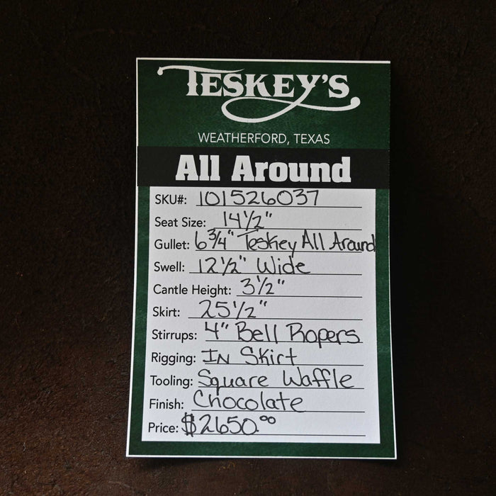 14.5" TESKEY'S ALL AROUND SADDLE