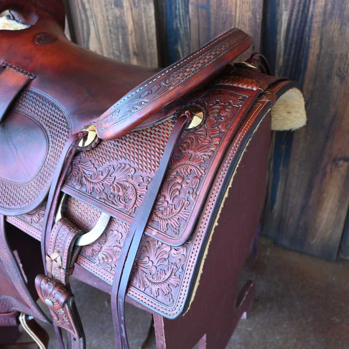 16.5" USED RYONS RANCH CUTTER SADDLE
