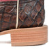 R. Watson Women's Chocolate Pirarucu Wide Square Toe Boot WOMEN - Footwear - Boots - Exotic Boots R Watson