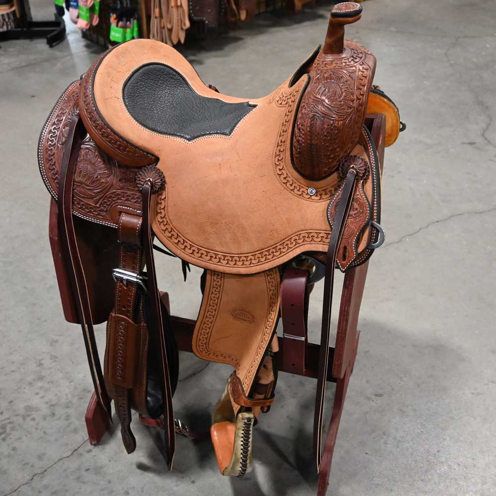 14.5" TESKEY'S PRO CUTTER RANCH CUTTER SADDLE Saddles TESKEY'S SADDLERY LLC