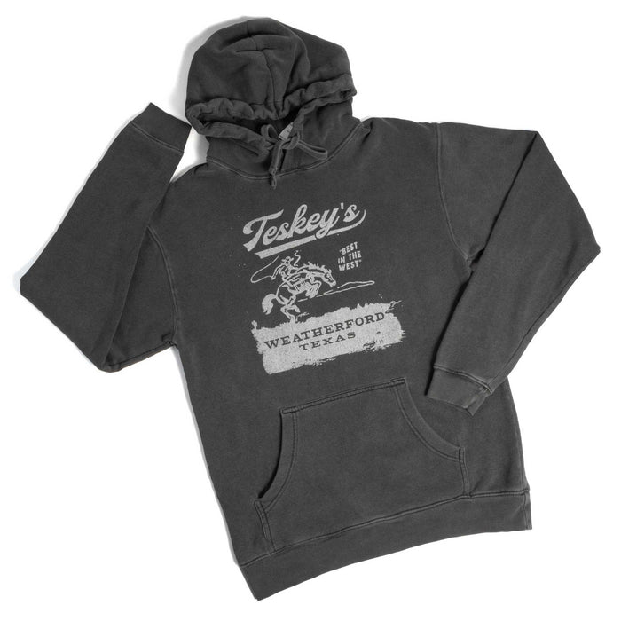 Teskey's Bronco Fleece Hoodie - Black