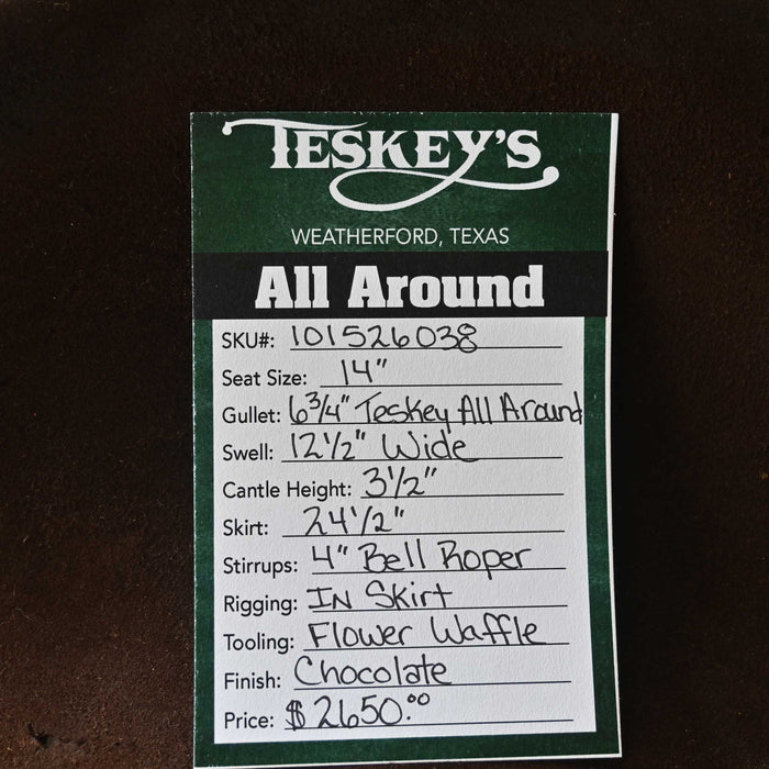 14" TESKEY'S ALL AROUND SADDLE