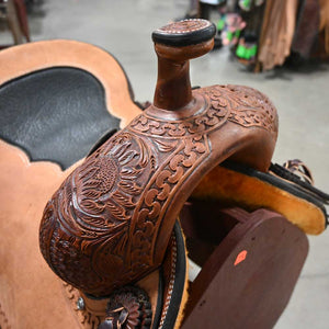 14.5" TESKEY'S PRO CUTTER RANCH CUTTER SADDLE Saddles TESKEY'S SADDLERY LLC