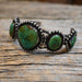 Gorgeous 5 Turquoise Stones & Sterling Silver Twisted Cuff Collectibles Teskey's