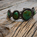 Gorgeous 5 Turquoise Stones & Sterling Silver Twisted Cuff Collectibles Teskey's
