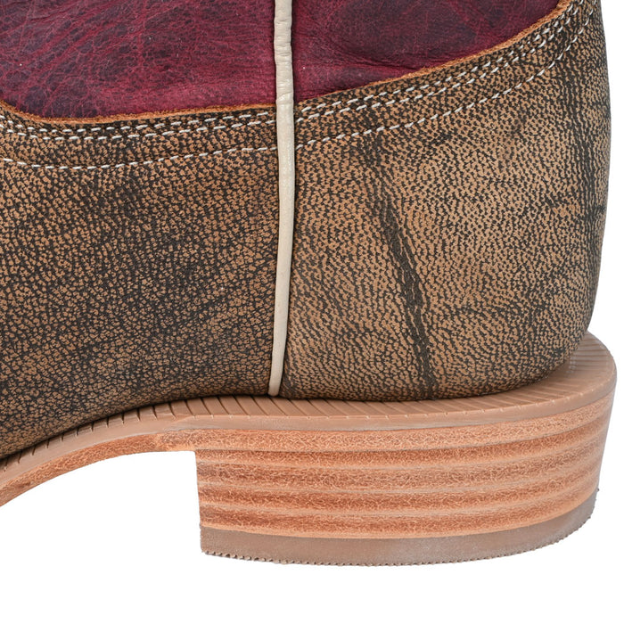 R. Watson Men's Tan Camel Square Toe Boot