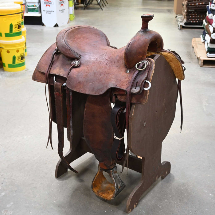 16.5" USED RANCH CUTTER SADDLE