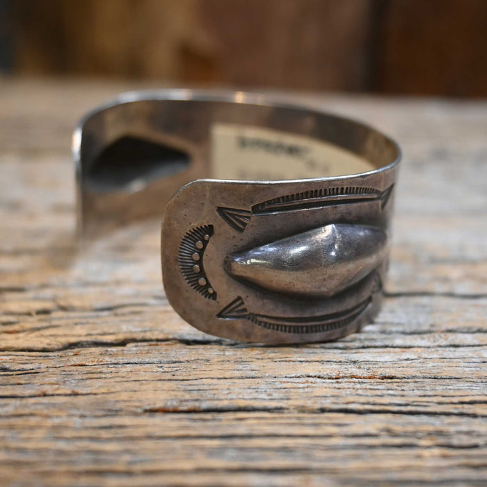 1950's Sterling Silver Cuff With Two Thunderbirds Collectibles misc