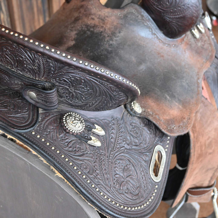 13" USED CIRCLE Y JOSEY MITCHELL ULTIMATE AVENGER BARREL SADDLE