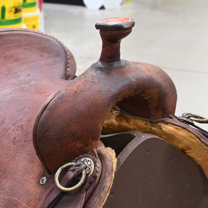16.5" USED RANCH CUTTER SADDLE