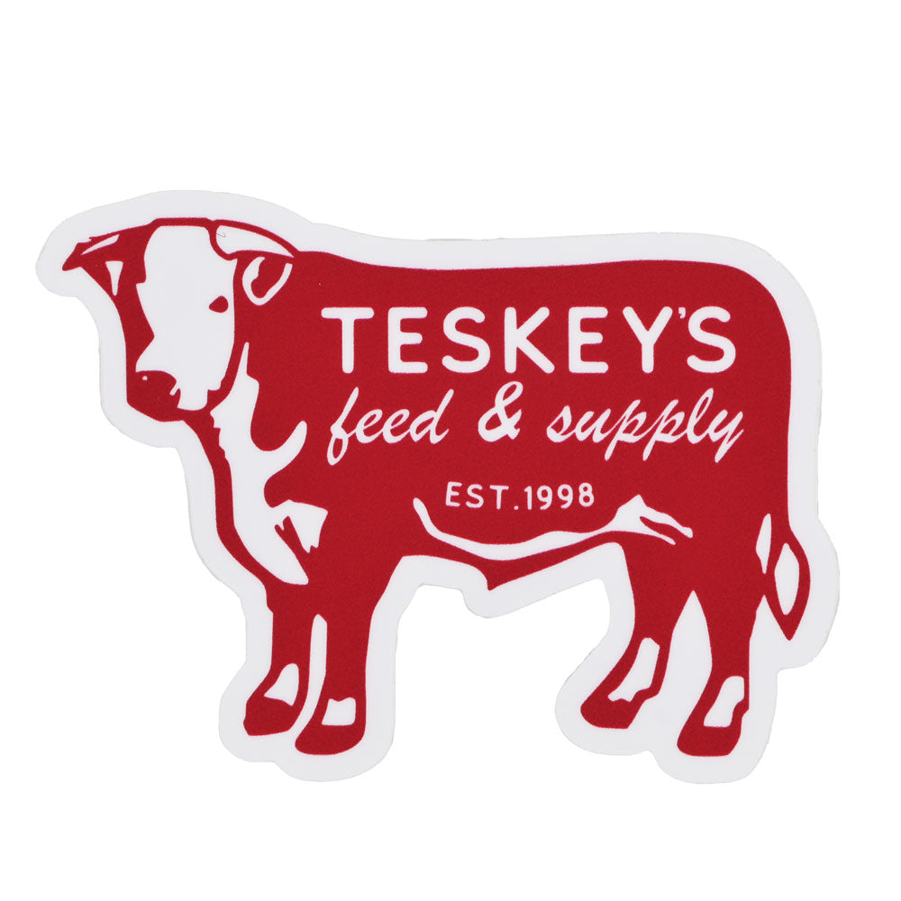 Teskey's Feed & Supply Hereford Bull Sticker TESKEY'S GEAR - Stickers Teskey's