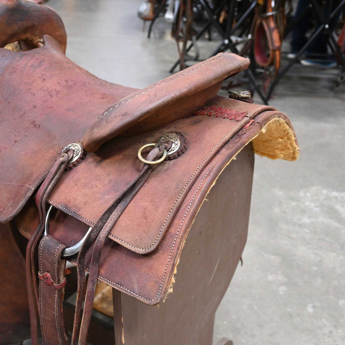 16.5" USED RANCH CUTTER SADDLE