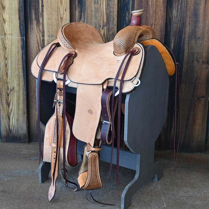 14" TESKEY'S TEAM ROPING SADDLE