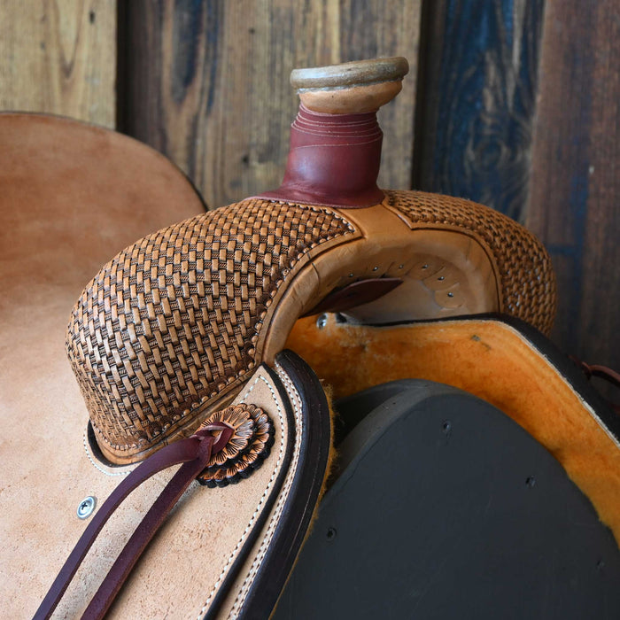 14" TESKEY'S TEAM ROPING SADDLE