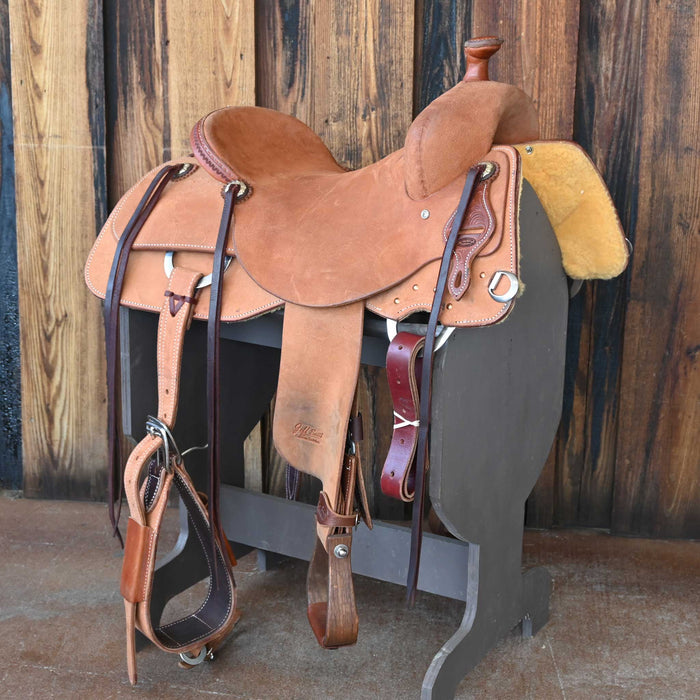 16" DEMO JEFF SMITH BUSTER WELCH RANCH CUTTER SADDLE