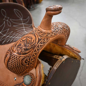 14.5" TESKEY'S BARREL SADDLE Saddles TESKEY'S SADDLERY LLC