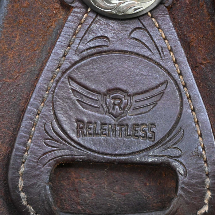 14.5" USED CACTUS RELENTLESS TEAM ROPING SADDLE