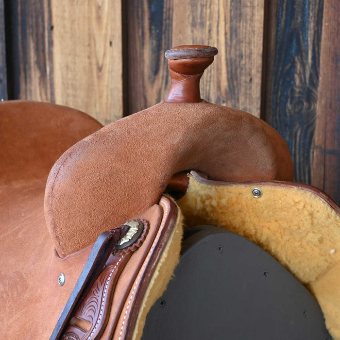 16" DEMO JEFF SMITH BUSTER WELCH RANCH CUTTER SADDLE
