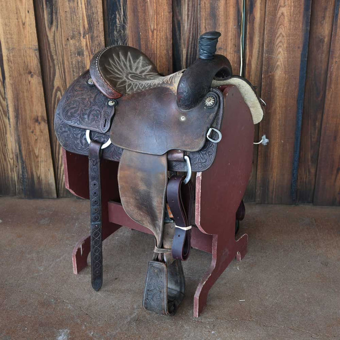 14" USED MARTIN ROPING SADDLE Saddles - Used Martin Saddlery