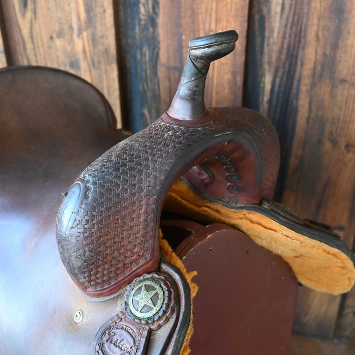 16" USED TESKEY'S CUTTING SADDLE