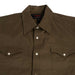 Rock & Roll Denim Men's Solid Woven Olive Pearl Snap Shirt MEN - Clothing - Shirts - Long Sleeve Panhandle