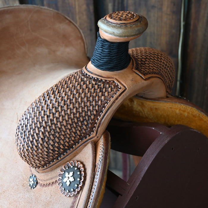 13" PATRICK SMITH YOUTH TEAM ROPING SADDLE Saddles - New Patrick Smith