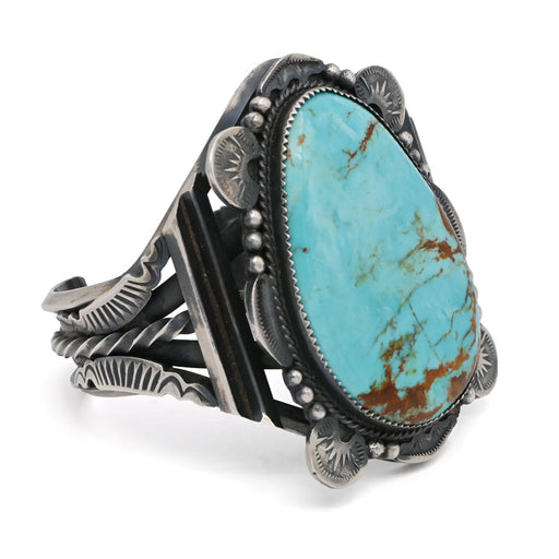 Gilbert Tom Pilot Mountain Turquoise Cuff WOMEN - Accessories - Jewelry - Bracelets Manitou Gallery Historic
