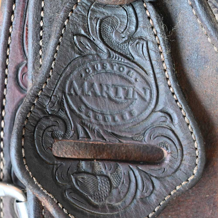 14" USED MARTIN ROPING SADDLE Saddles - Used Martin Saddlery