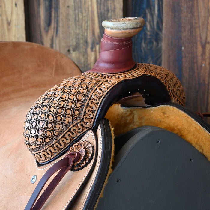 14" TESKEY'S TEAM ROPING SADDLE