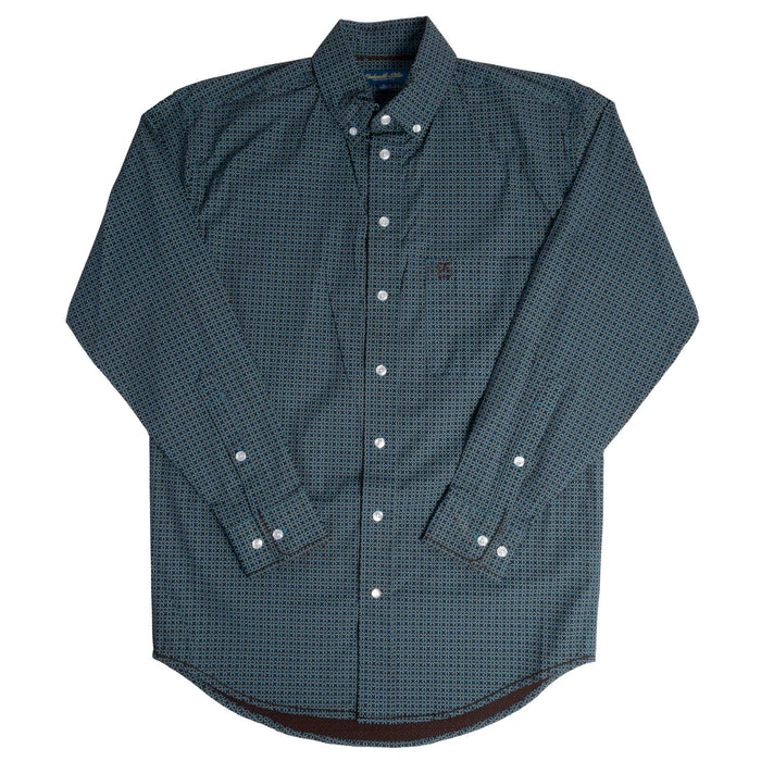 Panhandle Slim Men's Peacock Aztec Print Button Down Shirt MEN - Clothing - Shirts - Long Sleeve Panhandle