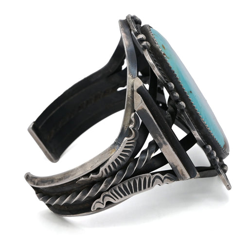 Gilbert Tom Pilot Mountain Turquoise Cuff WOMEN - Accessories - Jewelry - Bracelets Manitou Gallery Historic