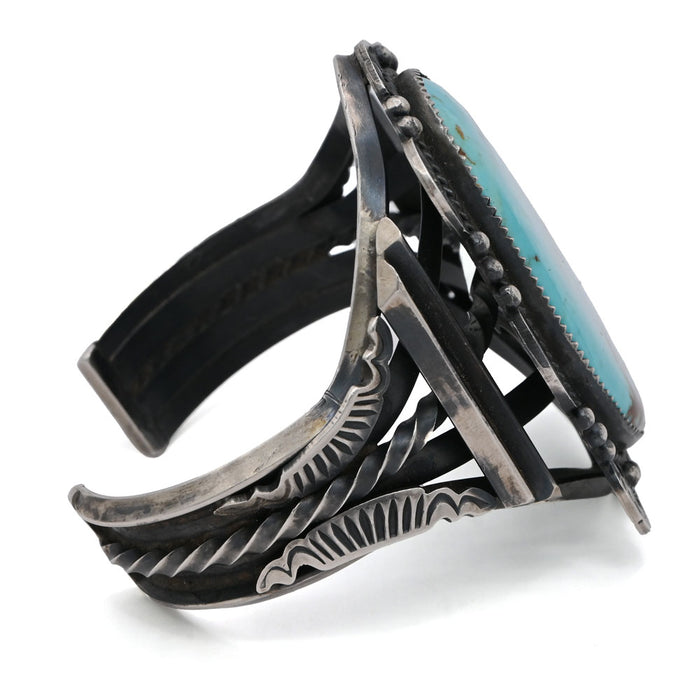 Gilbert Tom Pilot Mountain Turquoise Cuff WOMEN - Accessories - Jewelry - Bracelets Manitou Gallery Historic