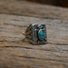 Vintage Size 8 Turquoise Shield Ring WOMEN - Accessories - Jewelry - Rings Misc