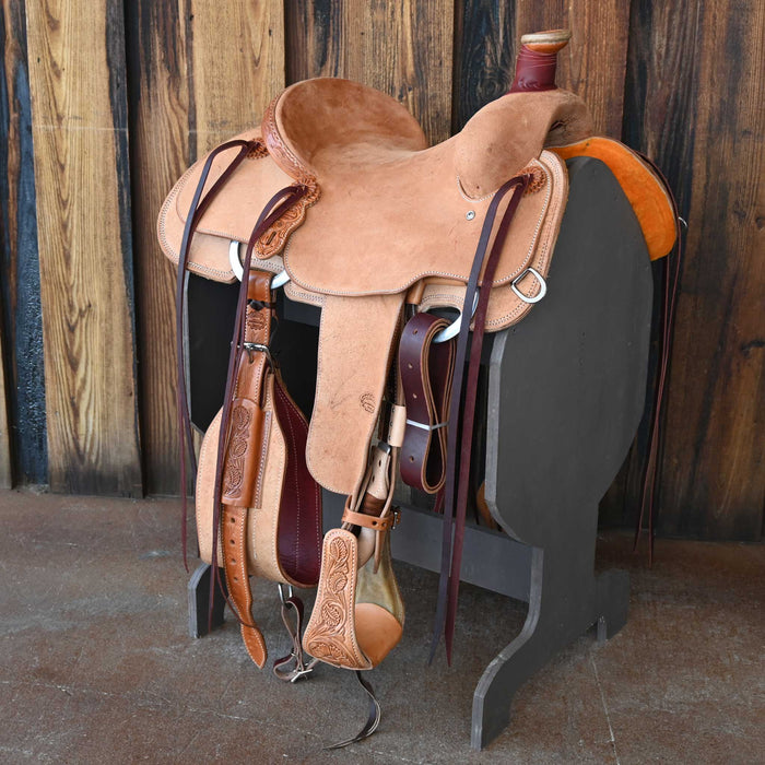 14" TESKEY'S TEAM ROPING SADDLE