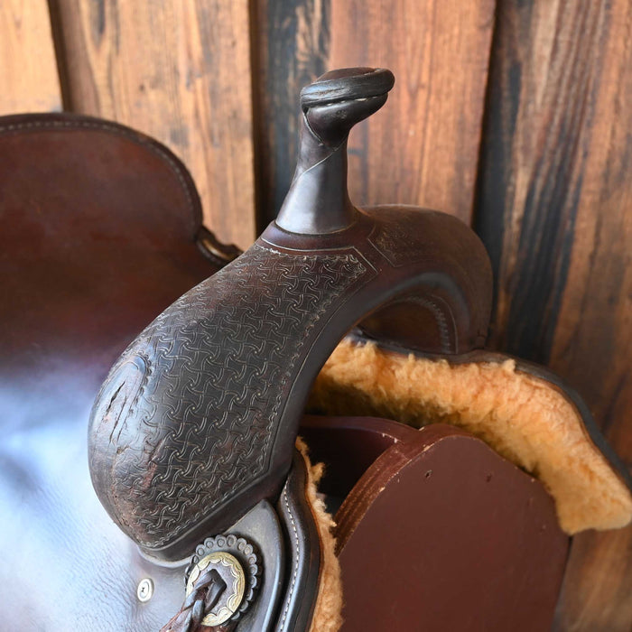 16" USED JEFF SMITH CUTTING SADDLE