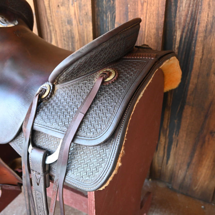 16" USED JEFF SMITH CUTTING SADDLE