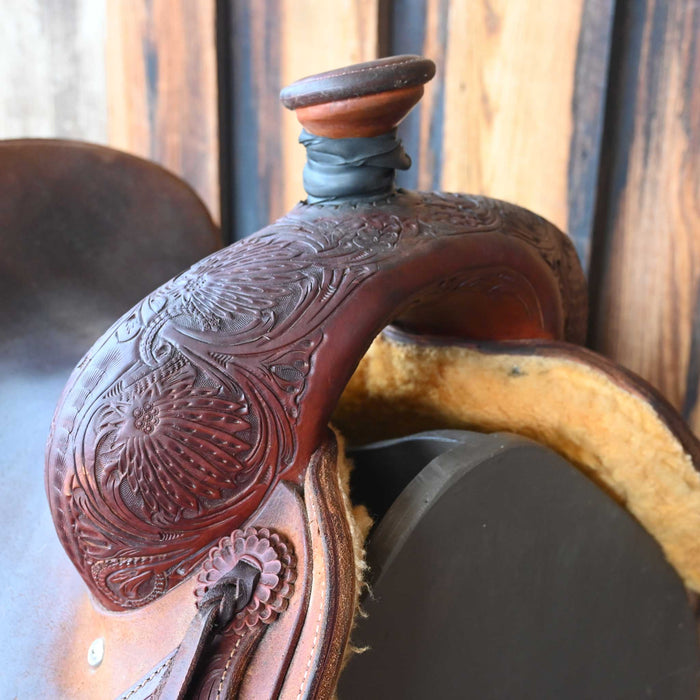 15" USED JEFF SMITH COWBOY SADDLE