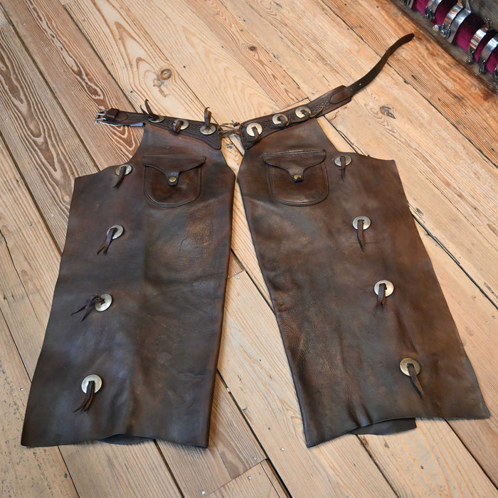 Vintage H. Heiser Saddlery Co. Denver Colo. Batwing Chaps Collectibles H. Heiser