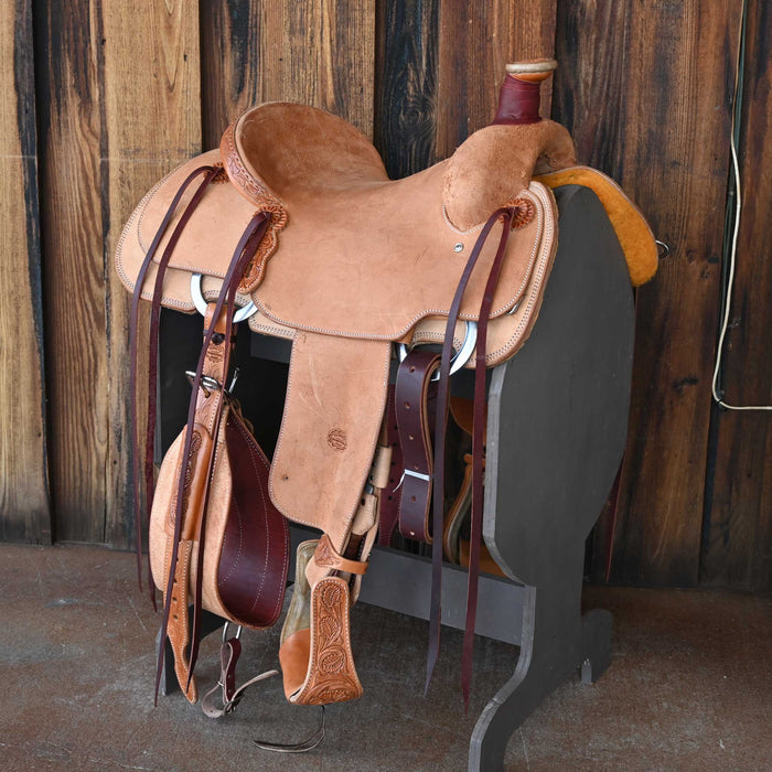15" TESKEY'S TEAM ROPING SADDLE