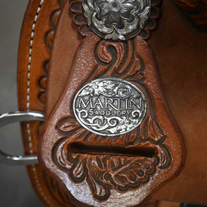 13.5" USED MARTIN BARREL SADDLE Saddles Martin Saddlery   