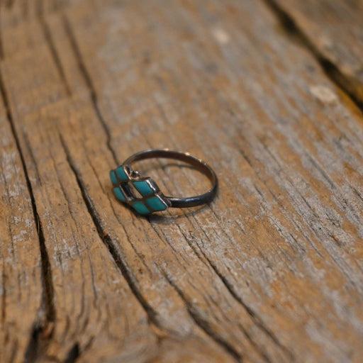 Vintage Size 6 Turquoise Ring Collectibles Misc