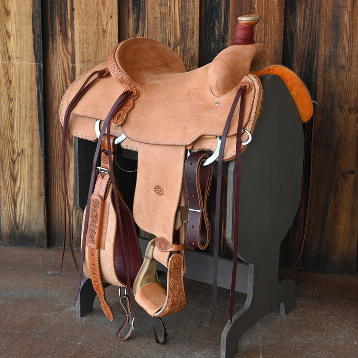 14" TESKEY'S TEAM ROPING SADDLE