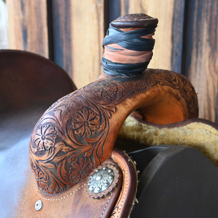 14" USED MARTIN TEAM ROPING SADDLE