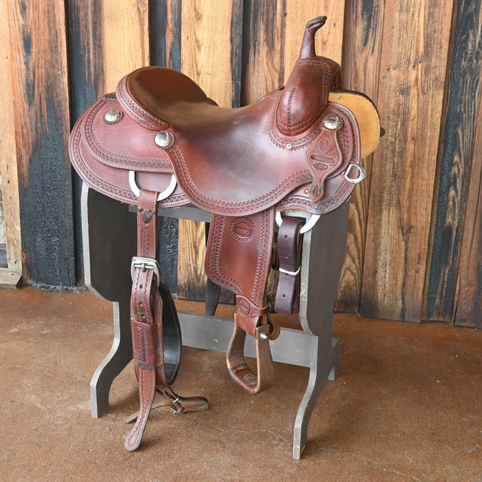 16" USED JEFF SMITH CUTTING SADDLE