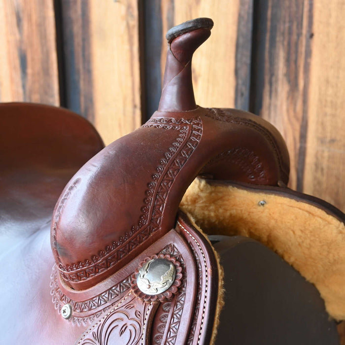 16" USED JEFF SMITH CUTTING SADDLE